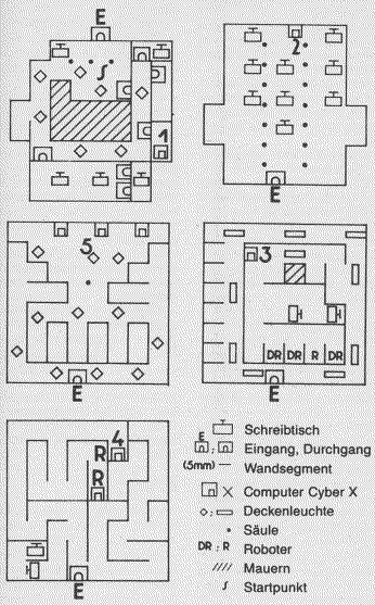 Cholo Gebäude Karte - Entnommen aus Happy Computer Sonderheft 24