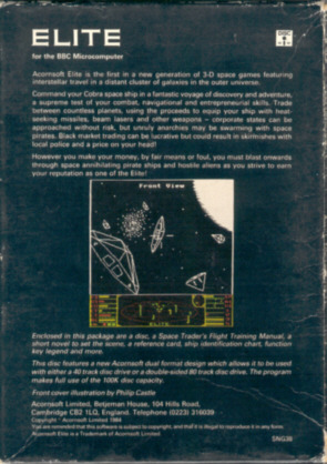 Acorn BBC B Box, hinten