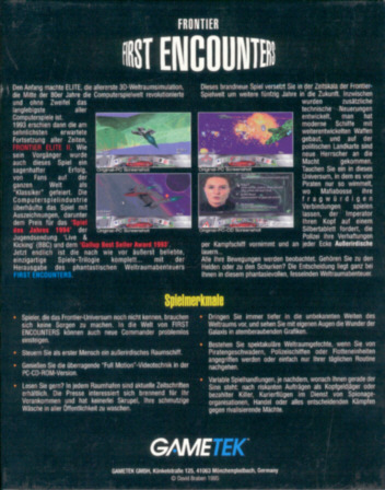 First Encounters Box, hinten