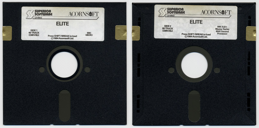 Acorn BBC Micro, B, B+, Master Superior Software 5,25 Zoll Disc
