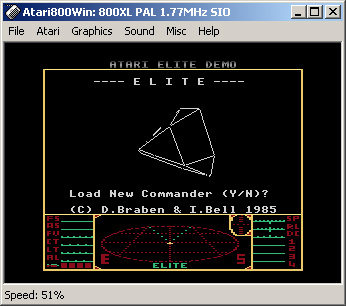 Atari 800 Screen