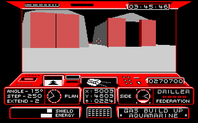 Driller Screenshot Amstrad CPC