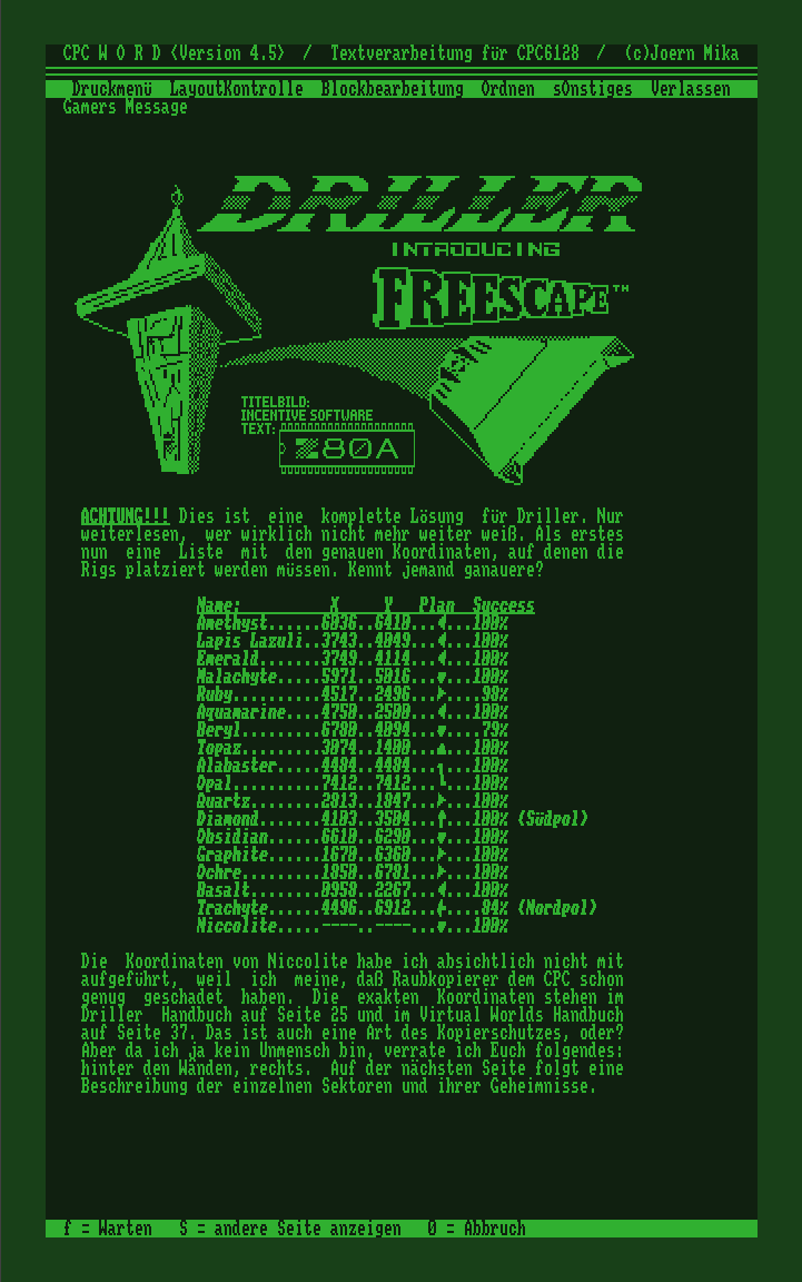 Gamers Message Seite 1